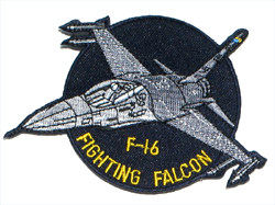 F-16 Fighting Falcon/Cap Size - Military Patches and Pins