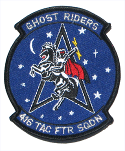 416th Ftr. Sqd. Ghost Riders - Military Patches and Pins