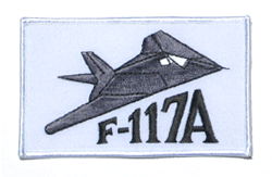 F-117A Gray &amp; White - Military Patches and Pins