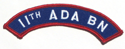 11th ADA Bn - Military Patches and Pins