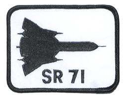 SR 71 Black & White - Military Patches and Pins