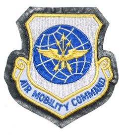 Air Mobility Command w/Leather Edge - Military Patches and Pins