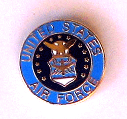 USAF Logo Pin w/1 clutch - Military Patches and Pins