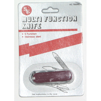 Multi Function Knife (6) Stainless - Military Patches and Pins