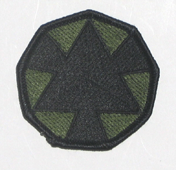 Triangle Black &amp; OD - Military Patches and Pins