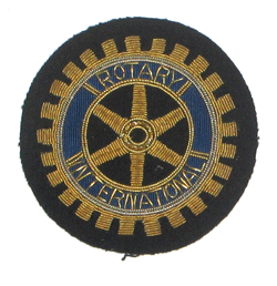 Rotary International Bullion Crest - Military Patches and Pins