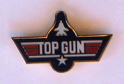 Top Gun Pin w/2 clutches - Military Patches and Pins