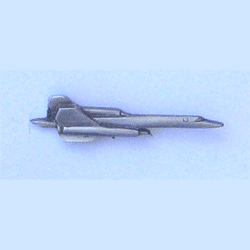 SR-71 Pewter Airplane w/1 clutch - Military Patches and Pins