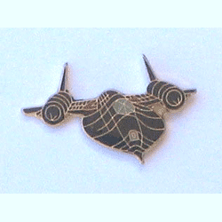 SR-71 Airplane w/1 clutch - Military Patches and Pins