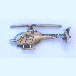 Jet Ranger Pewter Pin w/1 clutch - Military Patches and Pins