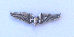 AAF Gunner Wing 2&quot; Pewter w/1 clutch - Military Patches and Pins