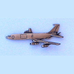 KC-135 Pewter Airplane w/1 clutch - Military Patches and Pins