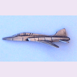 T-38 Pewter Airplane w/1 clutch - Military Patches and Pins