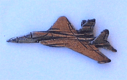 F-15 Pewter Airplane w/1 clutch - Military Patches and Pins