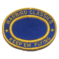Warbird Classics Patch/Blue - Military Patches and Pins