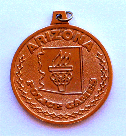 AZ Police Games Medal/Gold - Military Patches and Pins