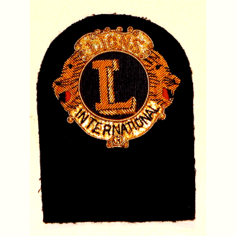 Lions International Bullion/small - Military Patches and Pins