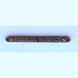 Foreign Service Bar w/2 clutches - Military Patches and Pins