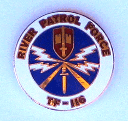 River Patrol TF-116 Pin w/2 clutches - Military Patches and Pins