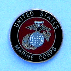 USMC Logo Pin 1&quot; w/1 clutch - Military Patches and Pins