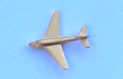 A-6 Gold Matte Plane/Mini w/tie tac - Military Patches and Pins