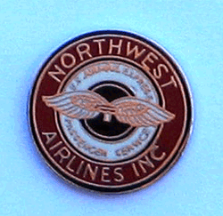 Northwest Airlines Pin w/1 clutch - Military Patches and Pins