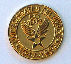 USAF Coin/50 years - Military Patches and Pins