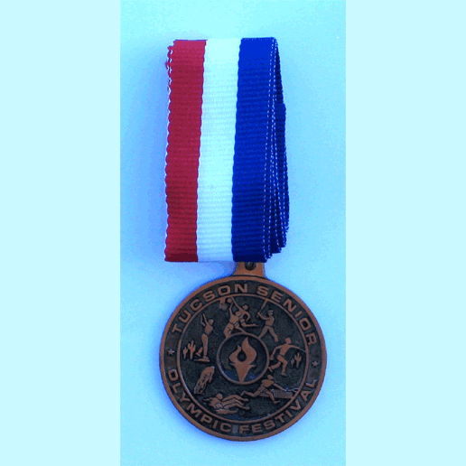 Tucson Senior Olympic Festival Medal 2 1/4" - Military Patches and Pins