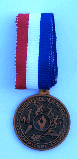 Tucson Senior Olympic Festival Medal 2 1/4&quot; - Military Patches and Pins