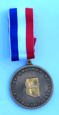 Gold Medal w/Gold Raised 2000 - Military Patches and Pins